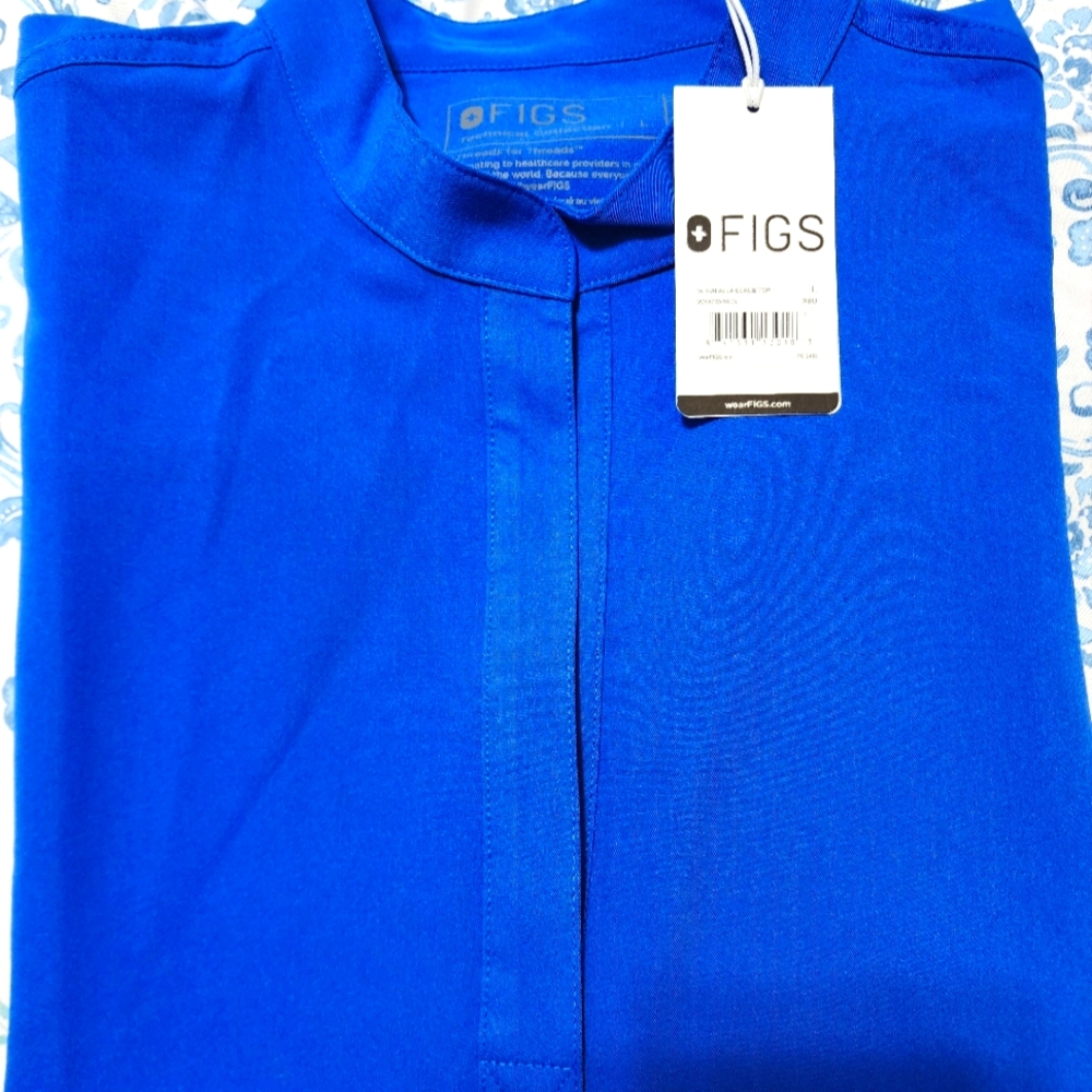 NWT!!!! Figs Rafaela Royal Blue Large